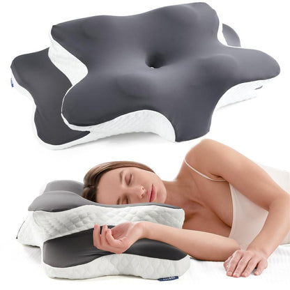 Cervical Memory Foam Pillow | Neck Pain Relief & Support 💤🌙