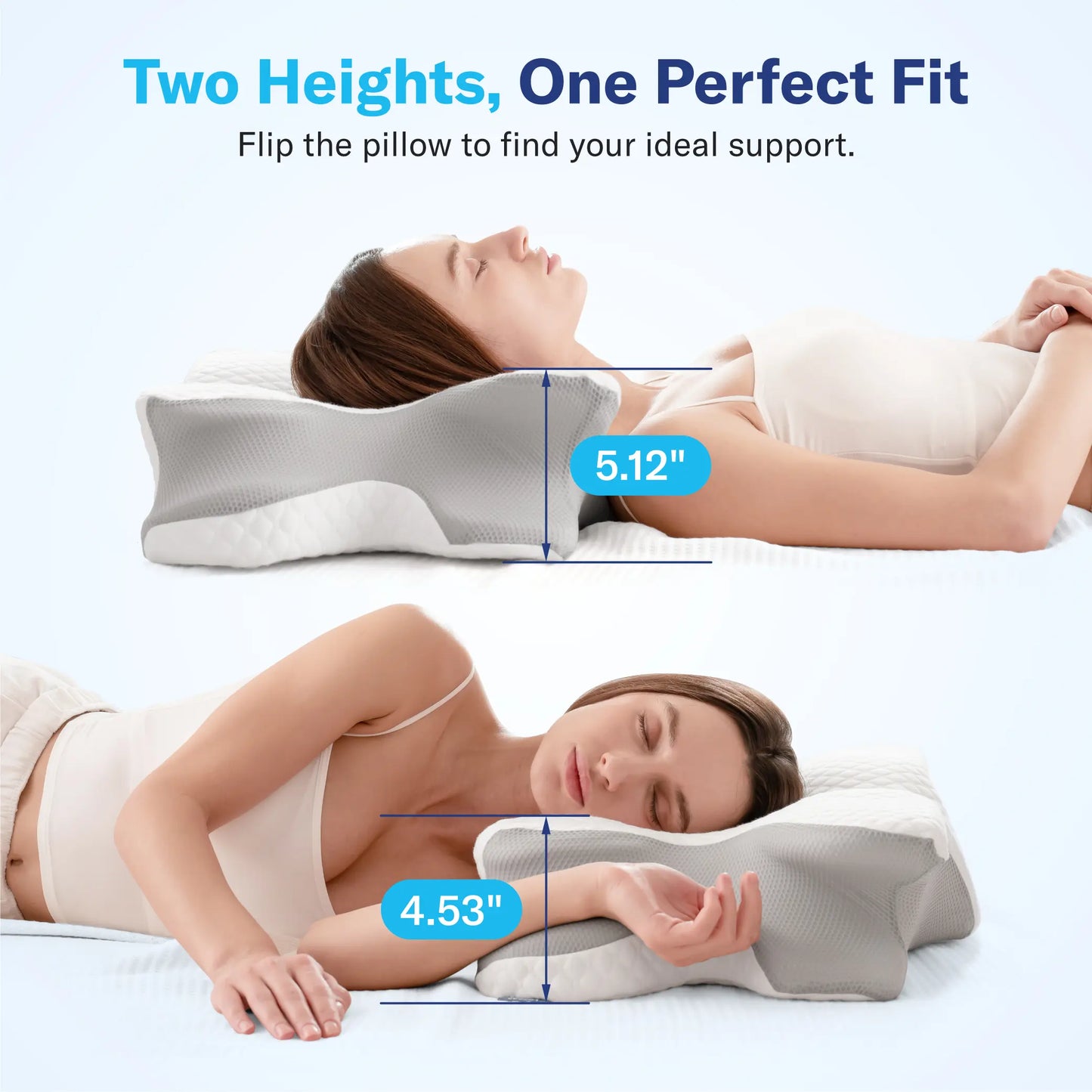Cervical Memory Foam Pillow | Neck Pain Relief & Support 💤🌙