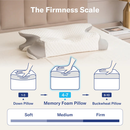 Cervical Memory Foam Pillow | Neck Pain Relief & Support 💤🌙
