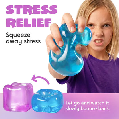 4-Pack High-Density Stress Cubes - Slow Rising Sensory Fidget Toys 🧊✨
