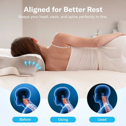 Cervical Memory Foam Pillow | Neck Pain Relief & Support 💤🌙