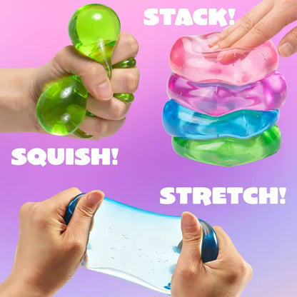 4-Pack High-Density Stress Cubes - Slow Rising Sensory Fidget Toys 🧊✨