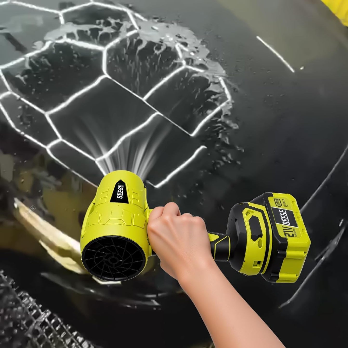 Cordless Leaf Blower & Car Dryer | 120km/h High-Speed Air 🌪️✨