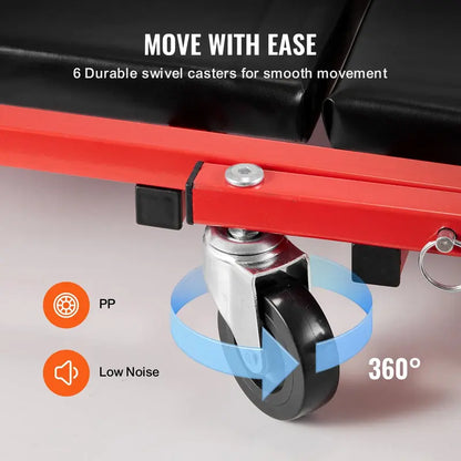 Foldable Mechanics Creeper Stool - 2-in-1 Rolling Garage Seat (300 lbs Capacity) 🛠️🏎️