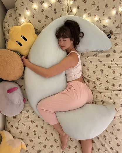 12lb Weighted Cuddle Body Pillow - Ergonomic Support for Side Sleepers 🌙💤